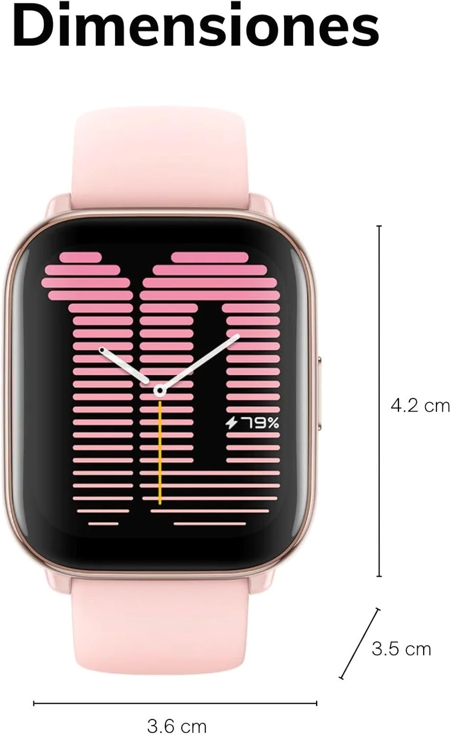 Amazfit Active Smart Watch 42mm, AI Fitness Tracker & Sleep Coach, GPS, Amazon Alexa Built-in, Bluetooth, 14-Day Battery, 120+ Sports Modes, Android & iPhone, Petal Pink