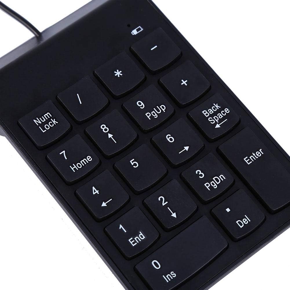 Purilite Select Slim Wired Numeric Keypad | 18-Key Plug & Play USB Number Pad