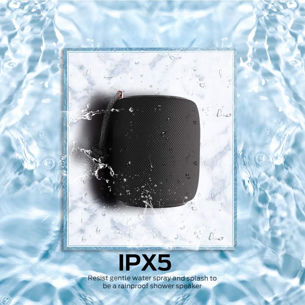 Monster S110 Wireless Speaker - Lightweight & Portable Bluetooth Speaker with Pure Sound, IPX5 Waterproof, 16-Hour Battery Life, USB Charging Cable, Perfect for Indoor/Outdoor Activities (Black)