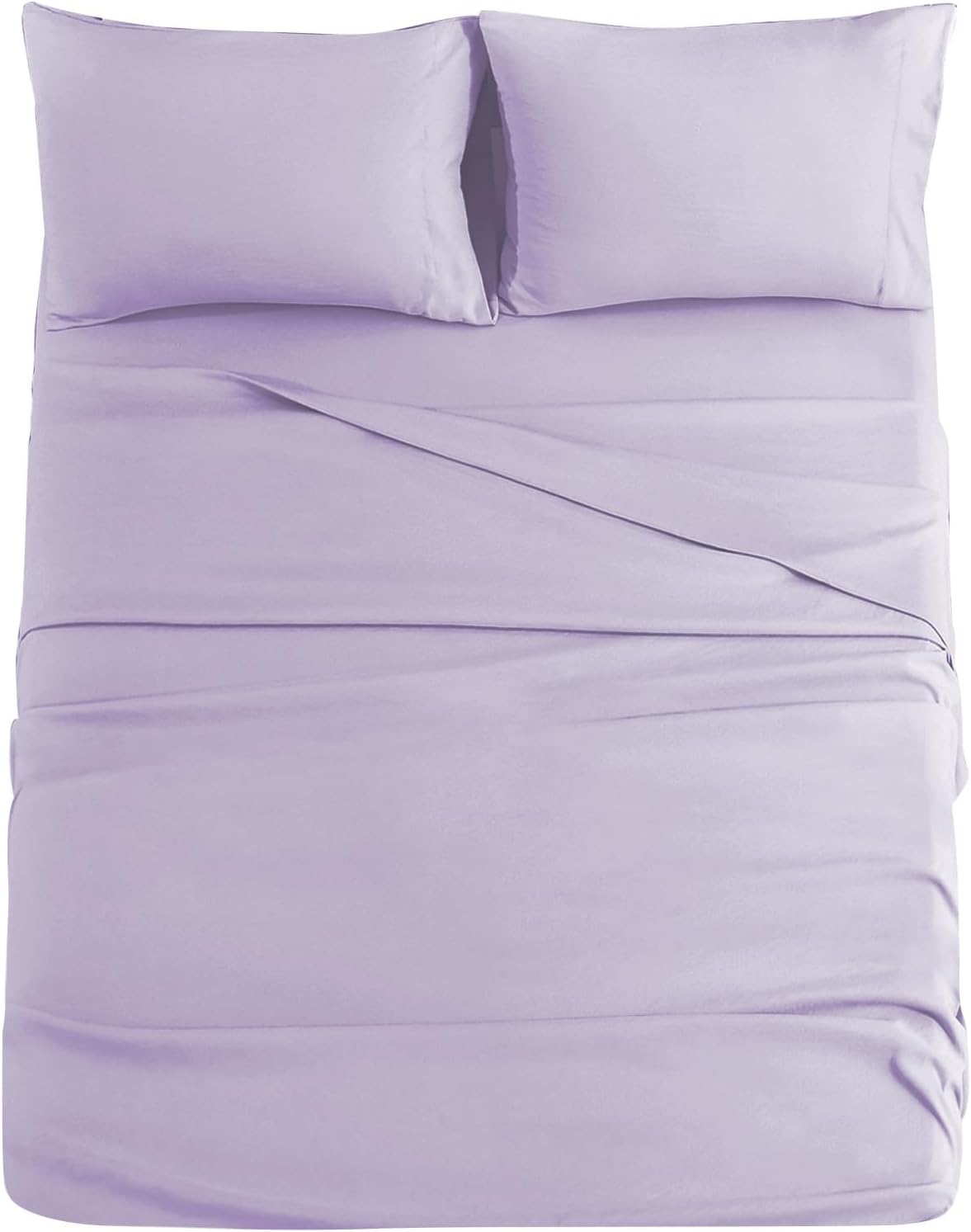 JOLLYVOGUE Queen Size Bed Sheet Set - 4 Piece Bed Sheets Set with Deep Pocket - Soft Breathable & Cooling - Resists Shrinkage & Fading Draps Queen - Easy Care (Dark Grey)