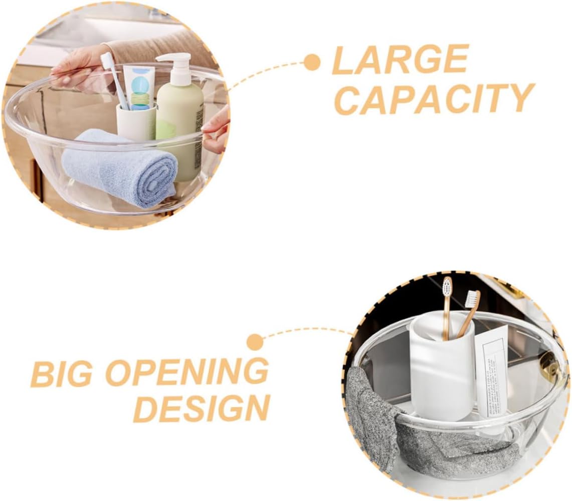 COSMEVIVI Plastic Wash Basin for Home Use Deep and Thick Wash Tub Suitable for Baby Bathing and Foot Soaking 1-Pack
