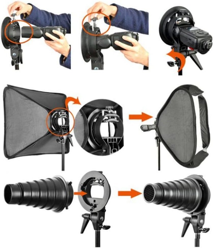 Godox S-Type Bracket Bowens S Mount Holder for Speedlite Flash Snoot Softbox Honeycomb