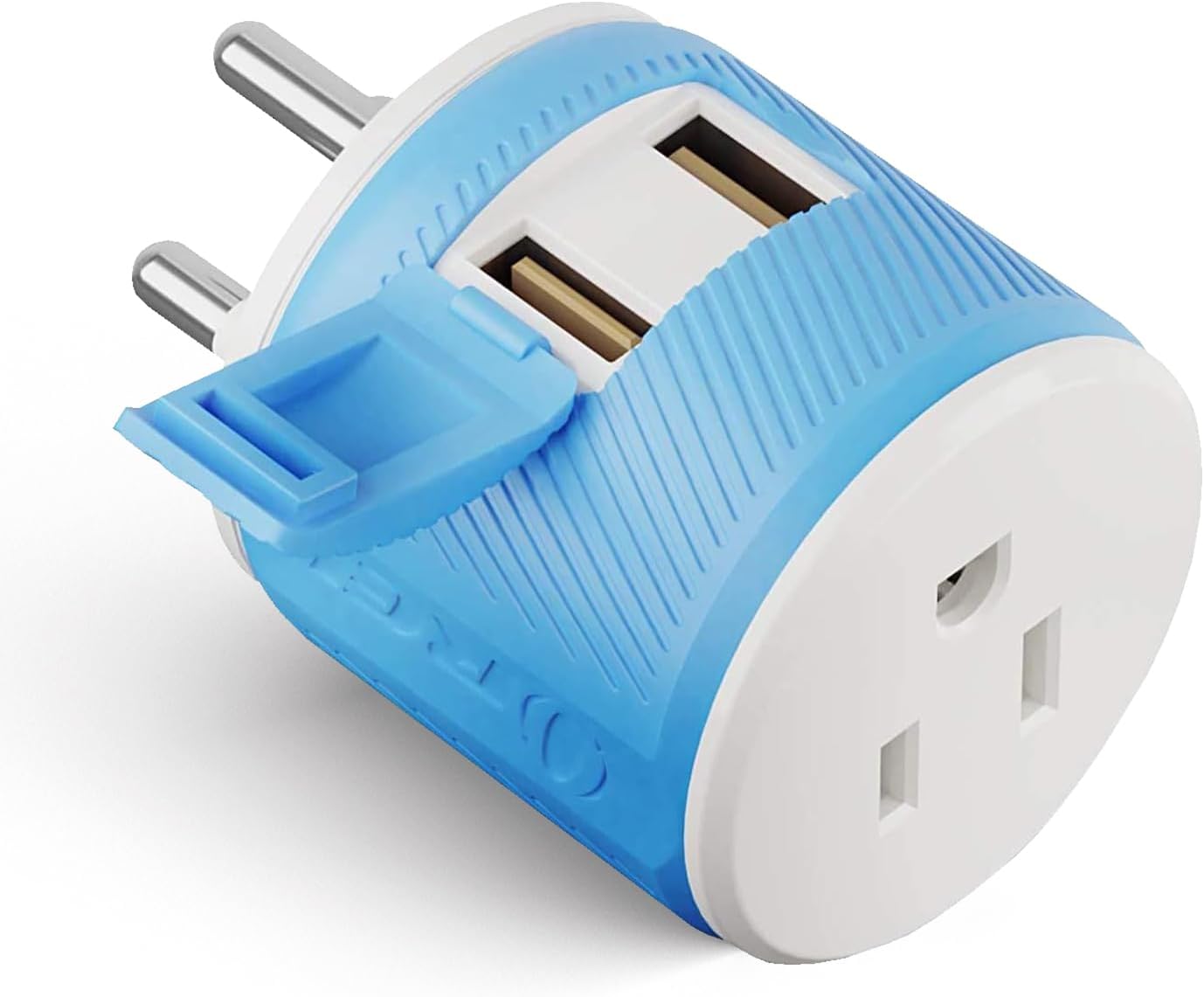 OREI South Africa, Botswana, Namibia Travel Plug Adapter with Dual USB - USA Input - Type M (U2U-10L), Will work with Cell Phones, Camera, Laptop, Tablets, iPad, iPhone