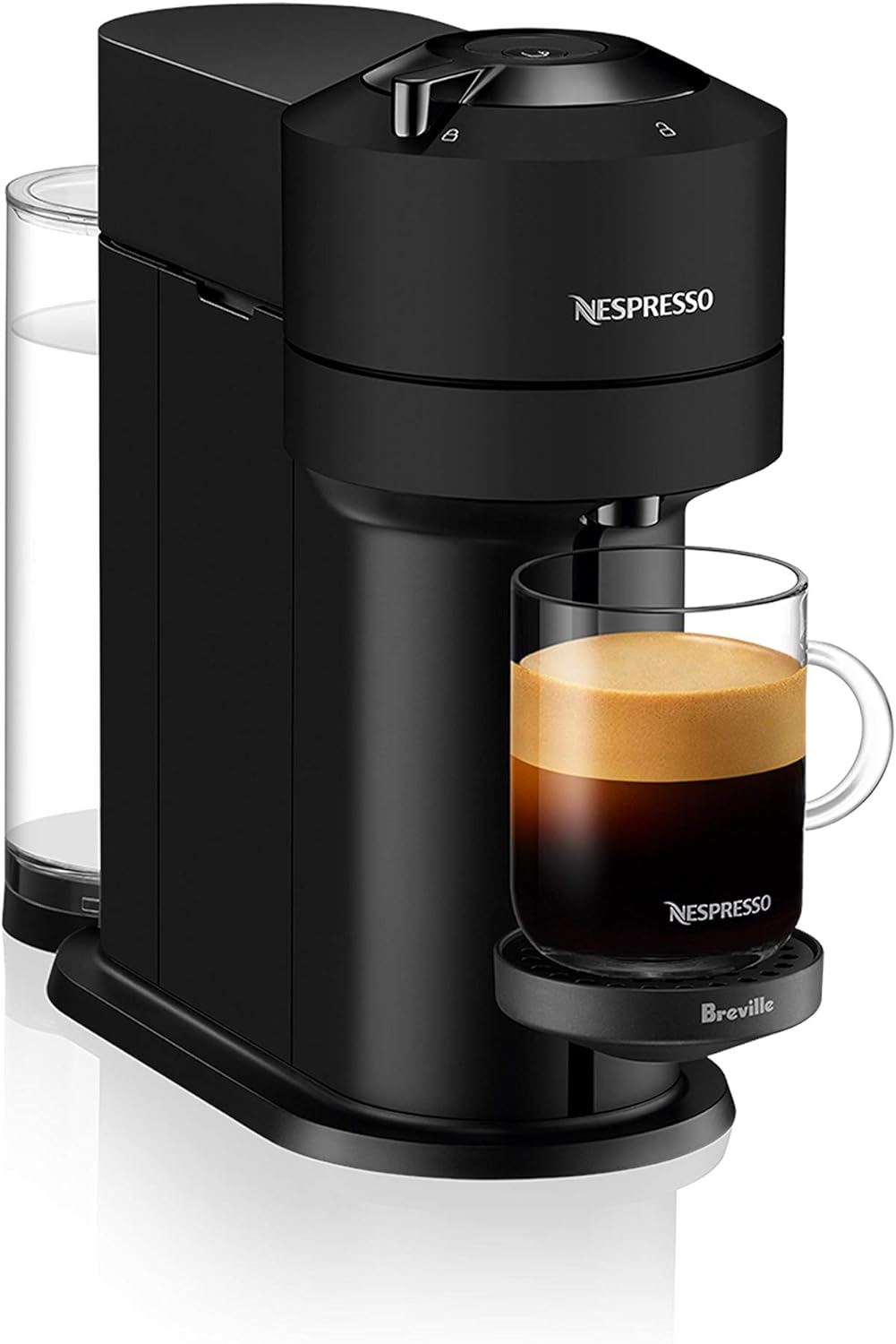 Nespresso Vertuo Next Coffee and Espresso Machine by Breville with Aeroccino Milk Frother - Light Grey
