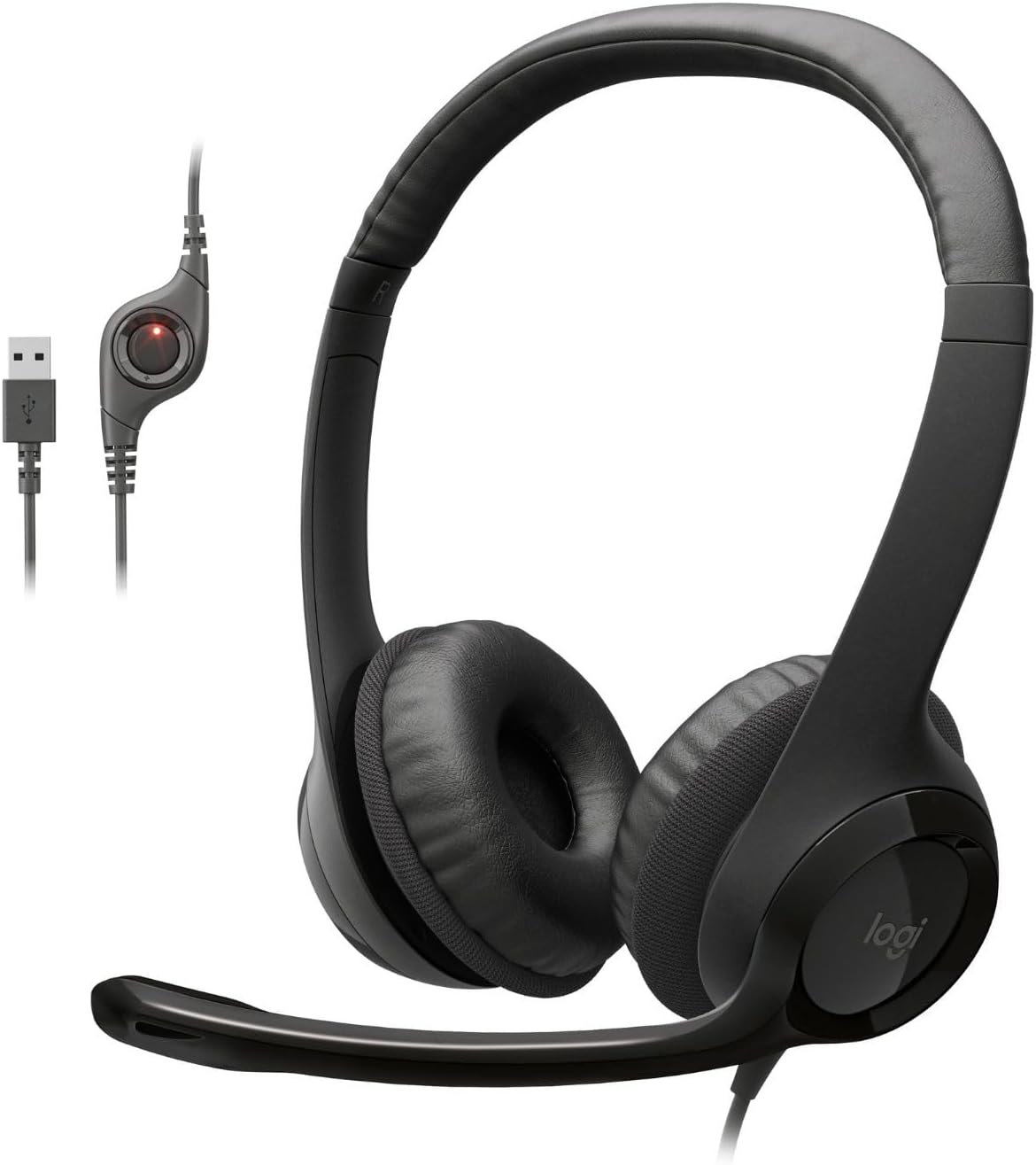 Logitech Zone 301 Wireless Bluetooth Headset with Noise-Canceling Microphone, Compatible with Windows, Mac, Chrome, Linux, iOS, iPadOS, Android – Graphite