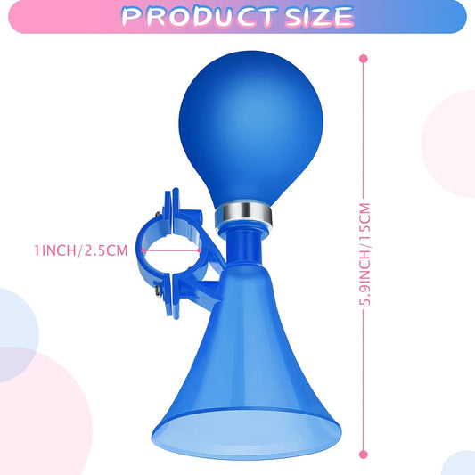 3 Pieces Children Bike Horns Air Squeeze Honking Horns Bicycle Horn Scooter Horn Plastic Bicycle Horns for Children's Scooter Bikes Kids Bicycles Boys and Girls - PuriLite