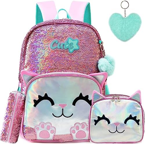 Cute Backpack for Girls School Backpacks with Lunch Box for Elementary