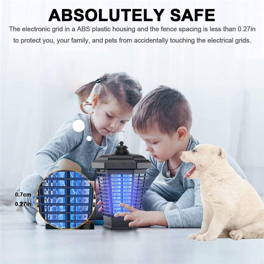 Electric Bug Zapper, 18W Mosquito Killer Outdoor IPX4 Waterproof, High Powered 4200V Electric Mosquito Zapper, Fly Trap for Home Garden Patio Office - PuriLite