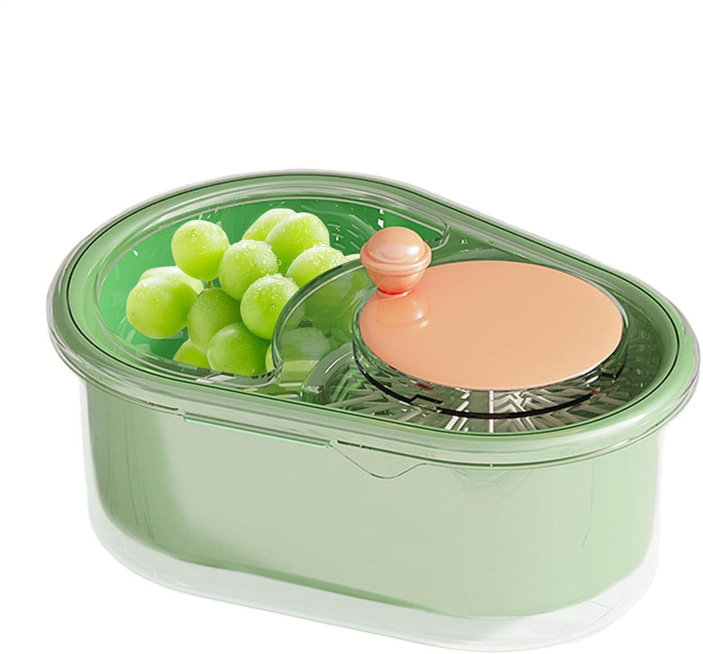 Fruit Cleaner Spinner Rotating Portable Veggie Spinner,Salad Cleaner, Kitchen Strainer Drainer Basket, Food Wash Bowl, Manual Lettuce Washer