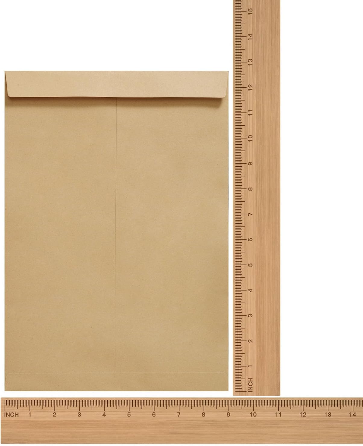 Tanshuqin 9" x 12.75" Self-Seal Catalog Envelopes 32lb Kraft Envelopes for Invitation Cards, Organizing and Storage, Pictures, Photos, Documents (100 PCS)