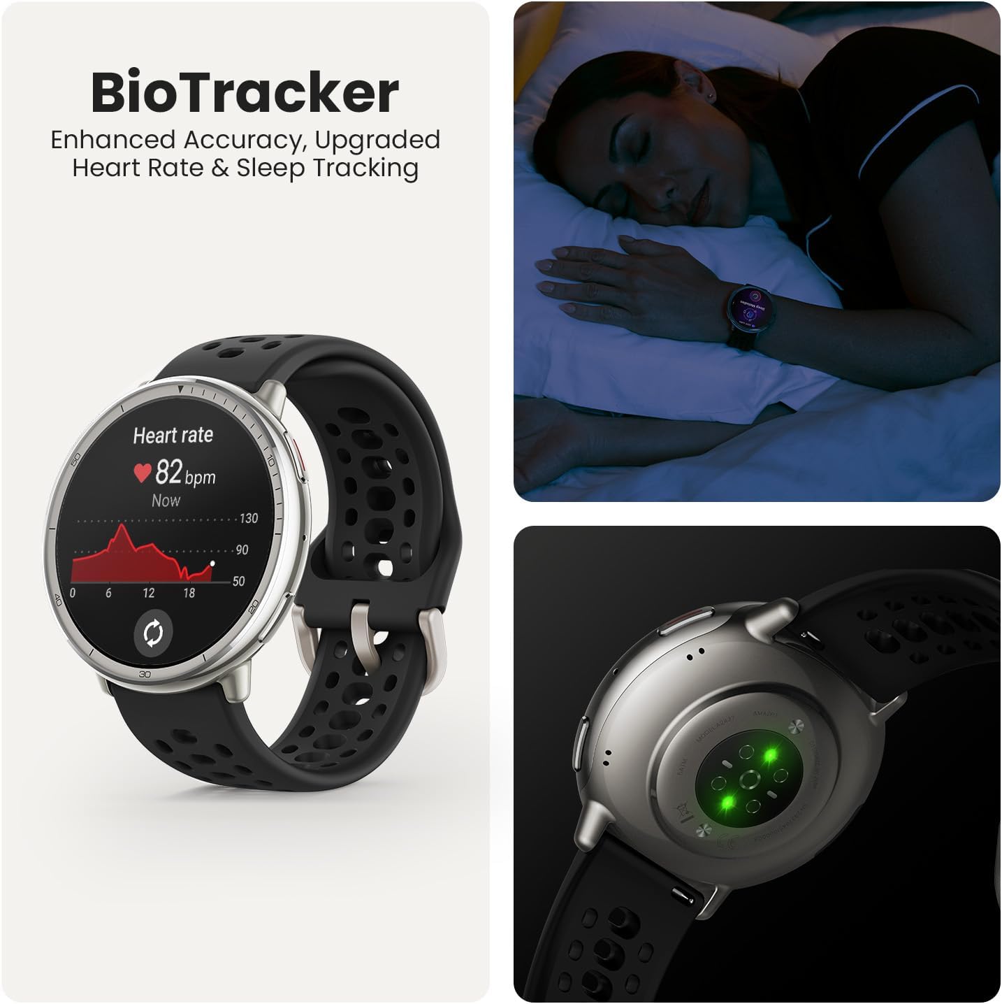 Amazfit Active 2 Smart Watch 44mm, GPS Maps with Direction, Fitness Tracker, 10 Day Battery, Sleep Monitor, 160+ Sport Modes, Water Resistant, for Android & Apple iPhone, Black Sport Silicone