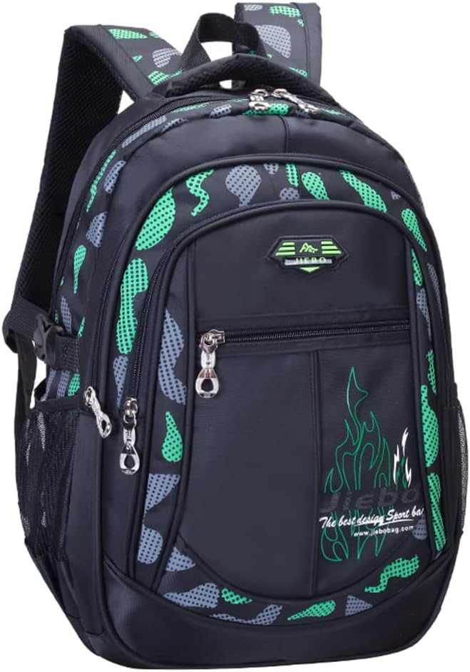 Blue-Camouflage Backpacks for Boys School Elementary, Camouflage Boys School Bags Capacity Bookbags
