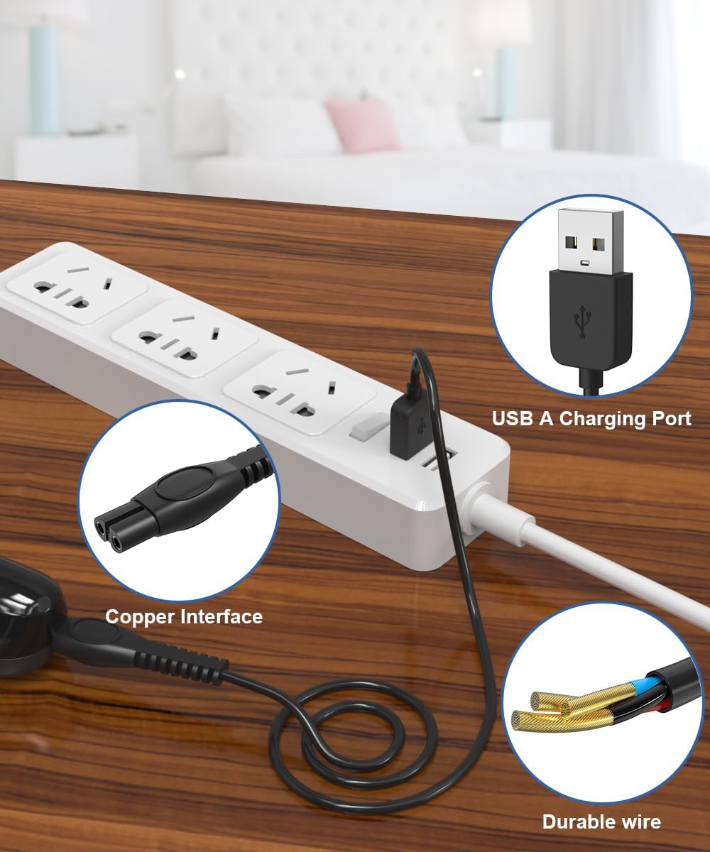 Purilite Select USB Charger Adapter for Electric Shavers