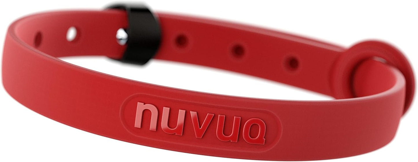 Waterproof Dog Collar - Durable, Comfortable and Adjustable Silicone Dog Collar with Wear Resistant Buckle and ID Tag Ring for Small Dogs by Nuvuq (Black, Small)