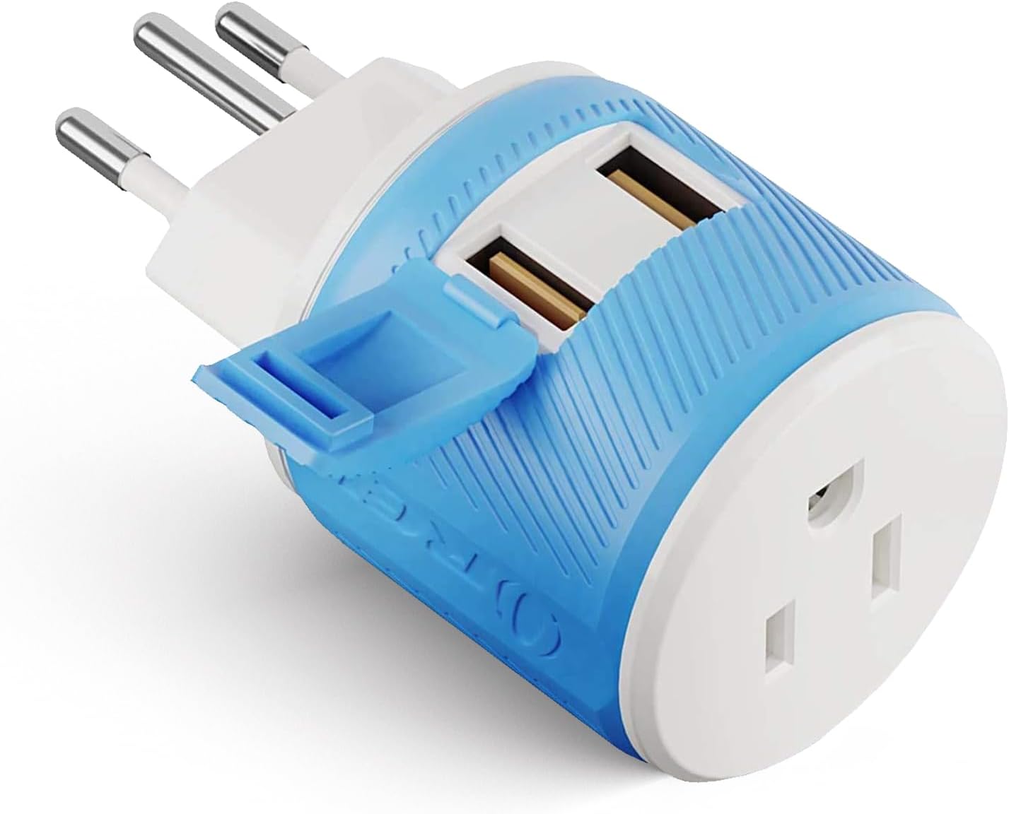 OREI South Africa, Botswana, Namibia Travel Plug Adapter with Dual USB - USA Input - Type M (U2U-10L), Will work with Cell Phones, Camera, Laptop, Tablets, iPad, iPhone
