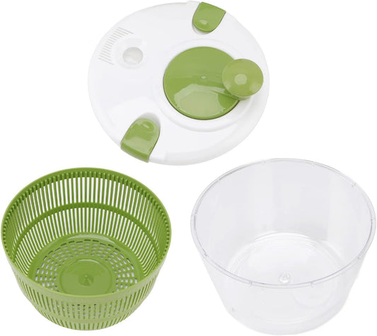 Large Salad Spinner, Fruit and Vegetable Dryer, Quick Dry Holder Design with Drain, Bowl and Strainer - Quick and Easy Multipurpose Lettuce Spinner Vegetable Fruit Dryer Kitchen Tool - PuriLite