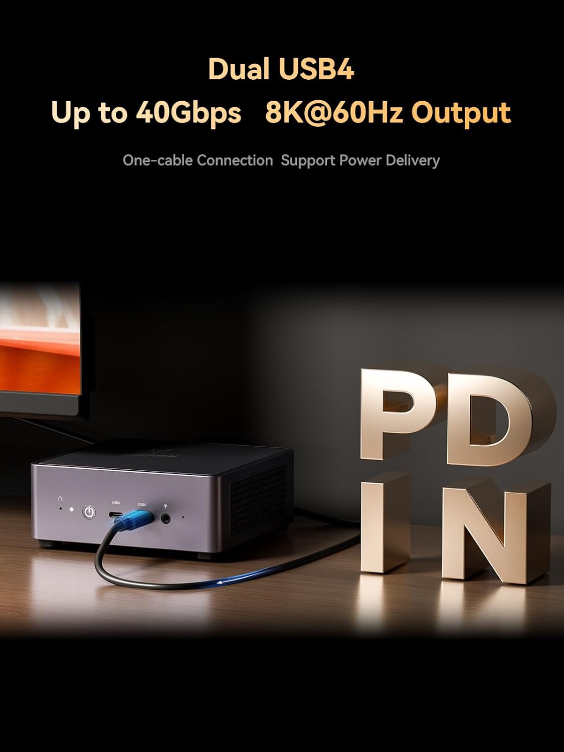 MINISFORUM UM760 Slim Mini PC AMD Ryzen 5 7640HS(6C/12T, up to 4.3GHz) 16GB RAM 1TB SSD Micro Computer, HDMI(4K), DP(4K),USB4(8K) Triple Video Output, AMD Radeon 760M Graphics 2.5G LAN Small PC
