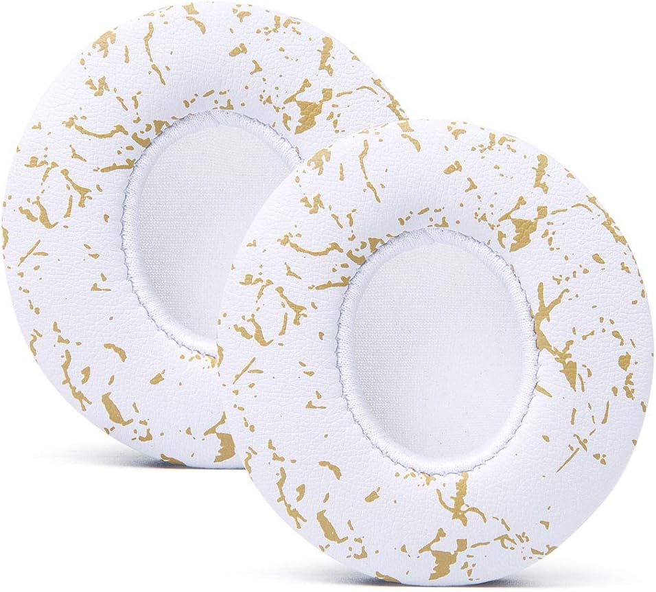 WC Extra Thick Replacement Earpads for Beats Solo 2 & 3 by Wicked Cushions - Ear Pads for Beats Solo 2 & 3 Wireless ON-Ear Headphones - Soft Leather, Luxury Memory Foam, Strong Adhesive | White