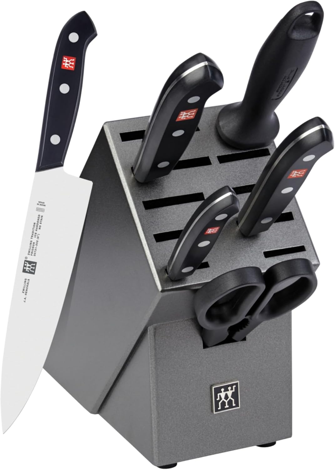 Zwilling J.A. Henckels HI Forged Contour 9 PC Block Set, Black/Silver