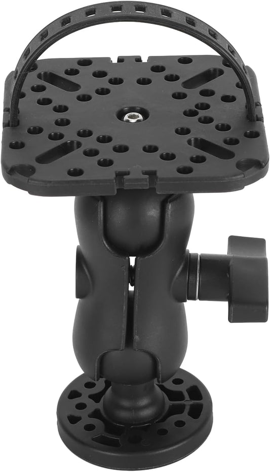 Fockety Fish Finder Mount Base, 360° Rotating Holder for Removable Adjustable Boat Fish Finder Electronic Mount, Stable Bracket for Canoe Kayak