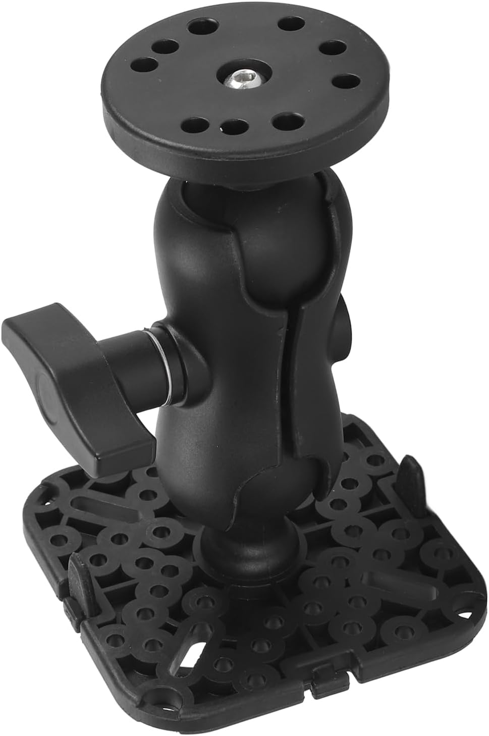 Fockety Fish Finder Mount Base, 360° Rotating Holder for Removable Adjustable Boat Fish Finder Electronic Mount, Stable Bracket for Canoe Kayak