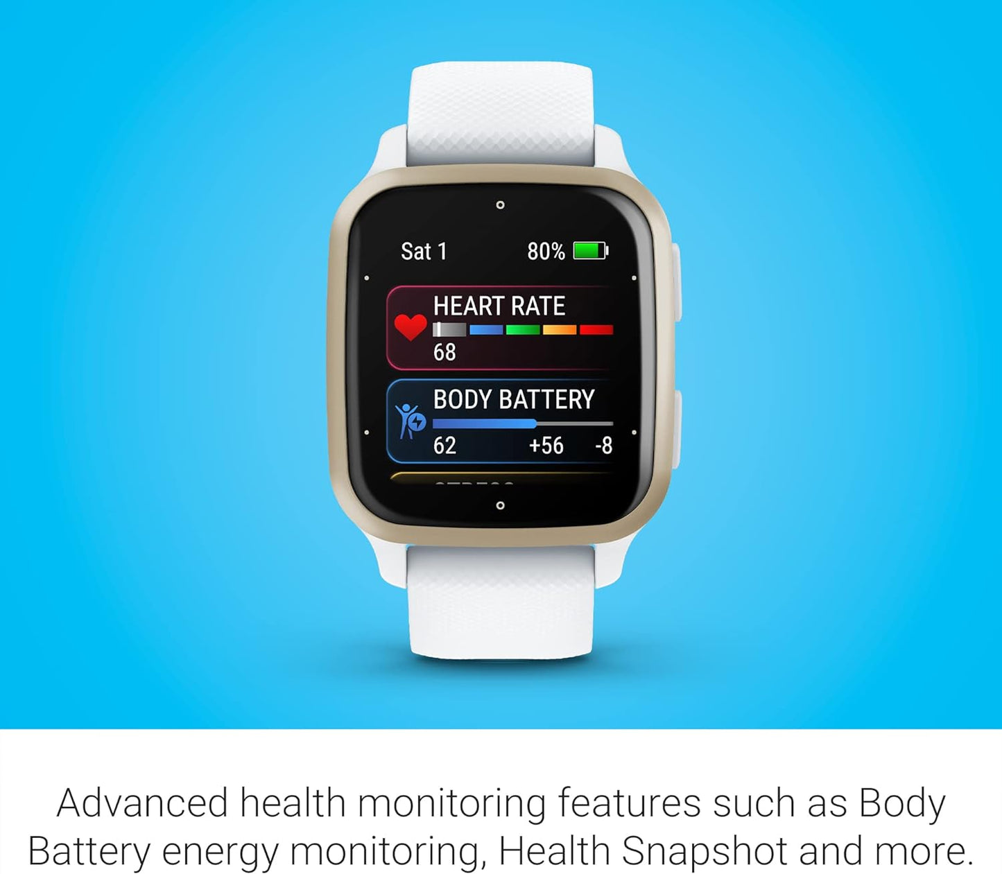Garmin Venu® Sq 2 GPS Smartwatch, All-Day Health Monitoring, Long-Lasting Battery Life, AMOLED Display, Slate and Shadow Gray