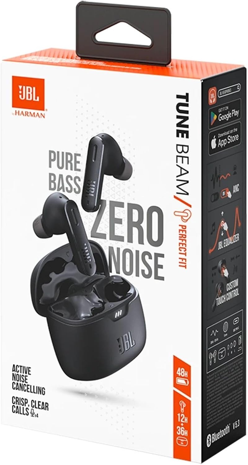JBL Tune Beam 2 - True Wireless Noise Cancelling Earbuds - White