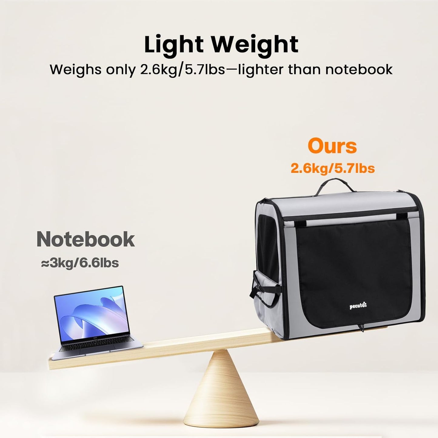 Pecute Collapsible Dog Crate for Pets<15kg, Pet Carrier Stable and Light Weight, Soft Dog Crate with Breathable Windows, Portable Dog Carrier with Curtain 61×45×52 cm (Green)