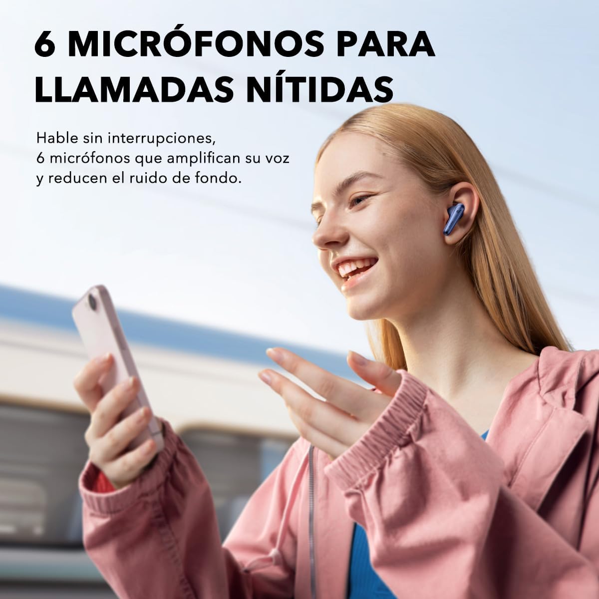 soundcore by Anker Liberty 4 NC Wireless Noise Cancelling Earbuds, 98.5% Noise Reduction, Adaptive Noise Cancelling to Ears and Environment, Hi-Res Sound, 50H Battery, Wireless Charging, Bluetooth 5.3