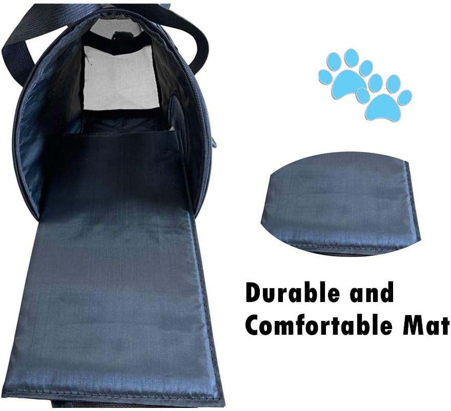Dotala Cat Carrier,Collapsible Soft-Sided Pet Travel Carrier,Airline Approved Small Dog Cat Carrier for Small Puppy and Cats (Blue)