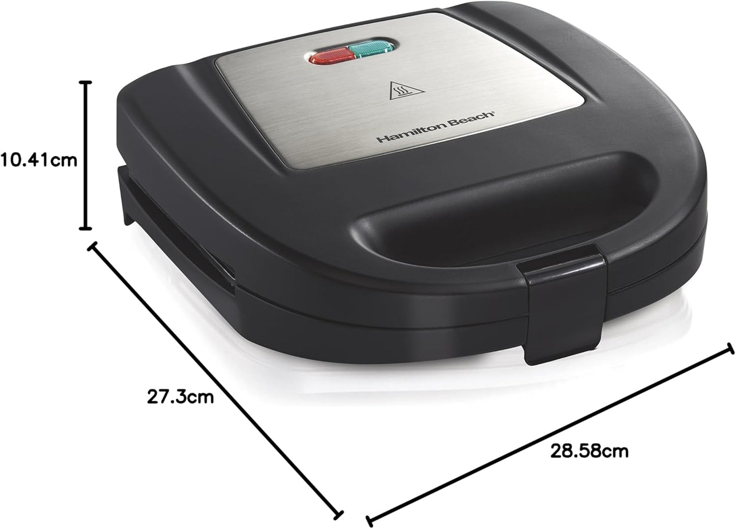 Hamilton-Beach-Electric-Sandwich-Maker-and-Toaster-Makes-Omelets-and-Grilled-Cheese,-4-Inch,-Easy-to-Store,-Black-(25430)