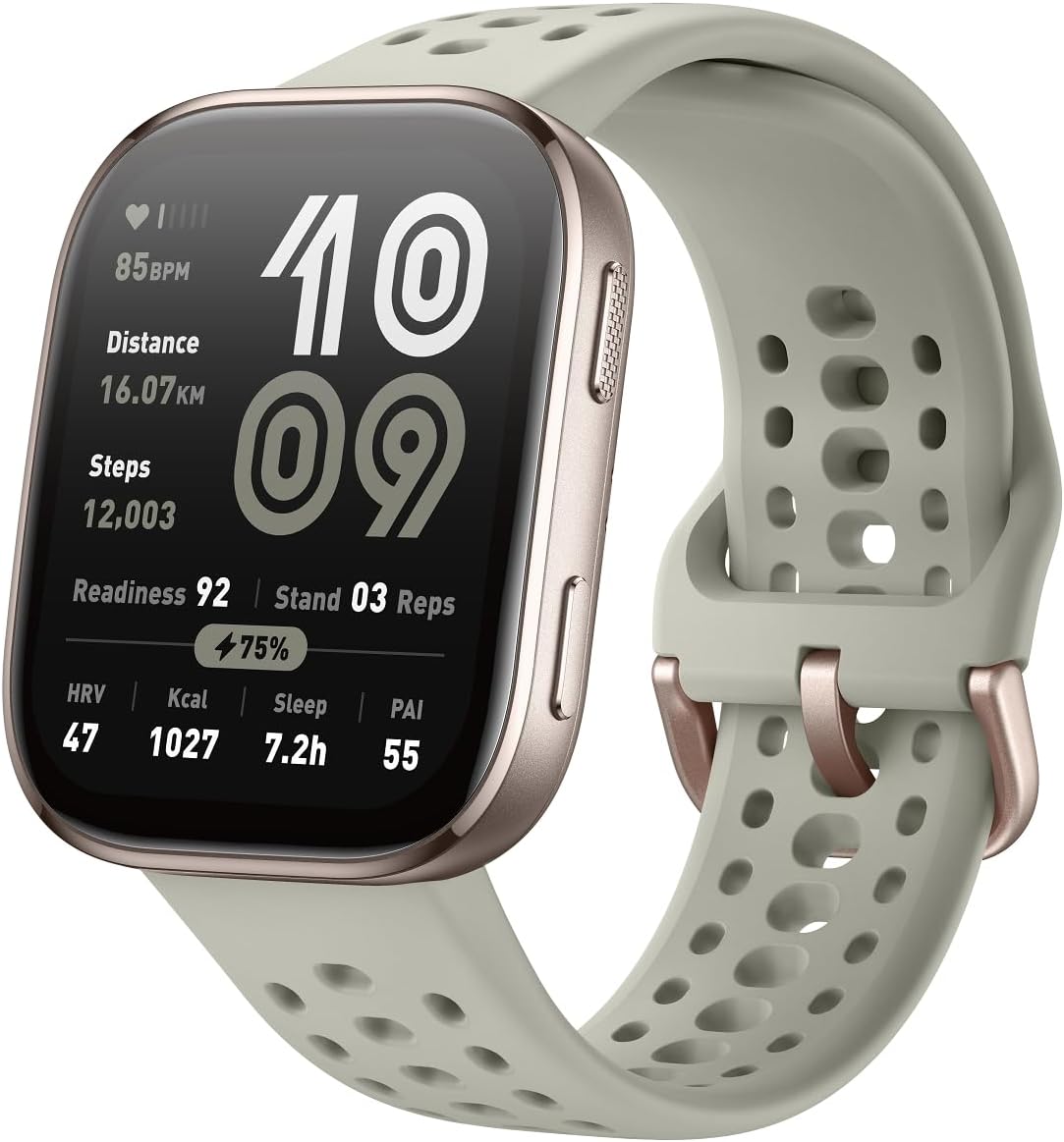 Amazfit Bip 6 Smart Watch 46mm, 14 Day Battery, 1.97" AMOLED Display, GPS & Free Maps, AI, Bluetooth Call & Text, Health, Fitness & Sleep Tracker, 140+ Workout Modes, 5 ATM Water-Resistance, Blush