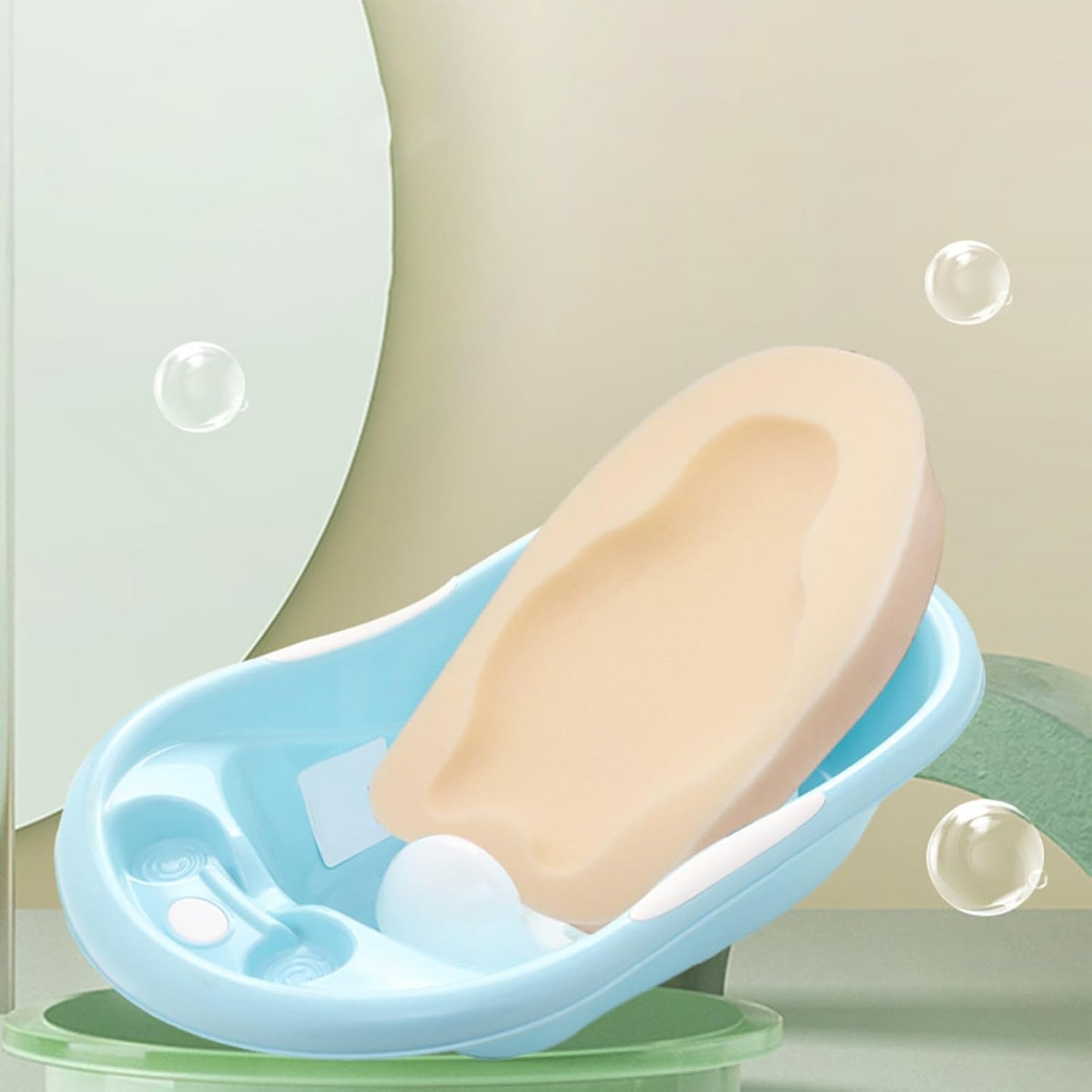Baby Bath Sponge Mat,Baby Bath Sponge | Baby Bath Sponge, Bath Mat for Baby - Bath Sponge Seat, Bath Mat for Bathtub, Bath Pad