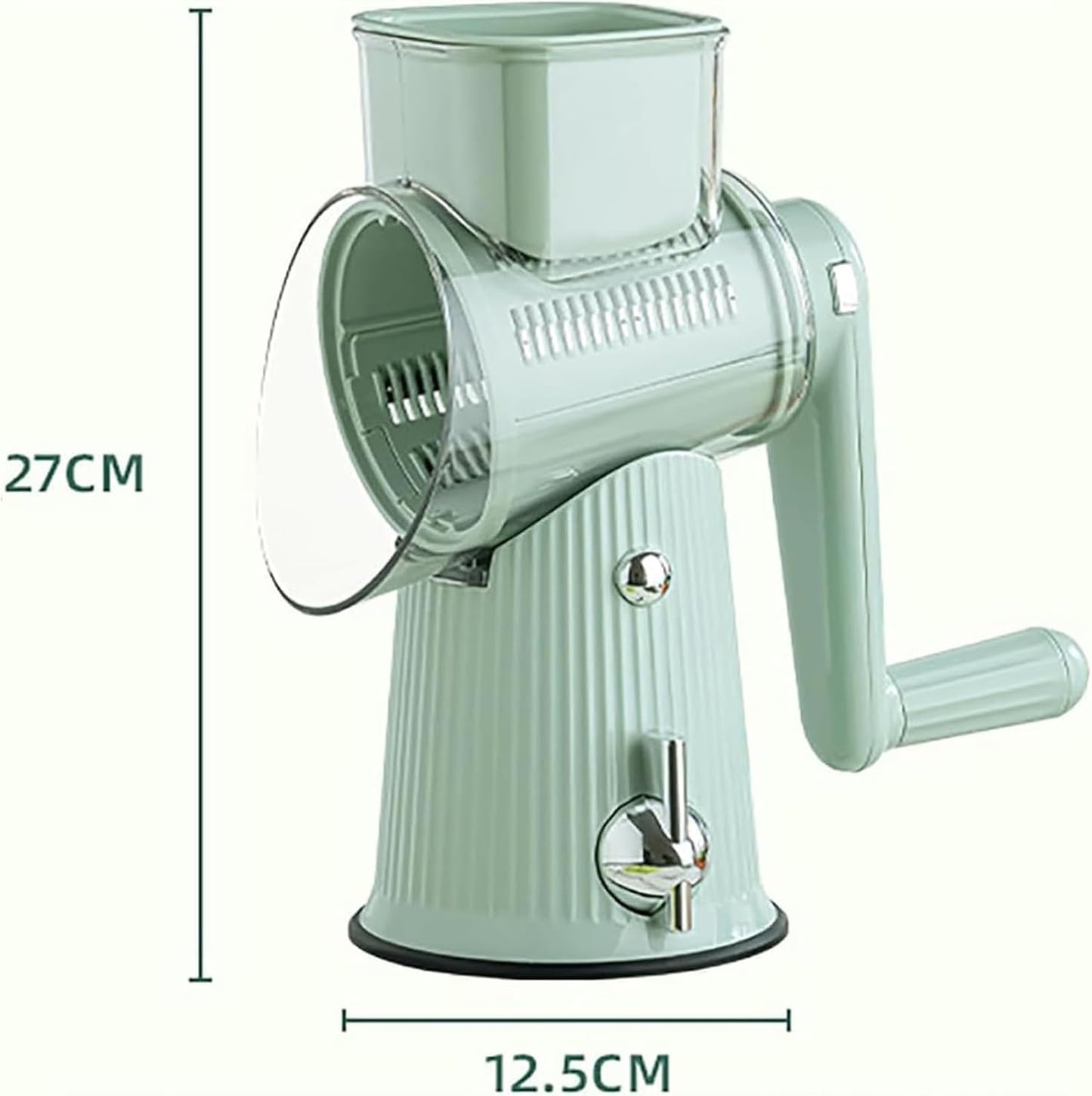 Purilite Select 5-in-1 Rotary Cheese Grater & Vegetable Slicer
