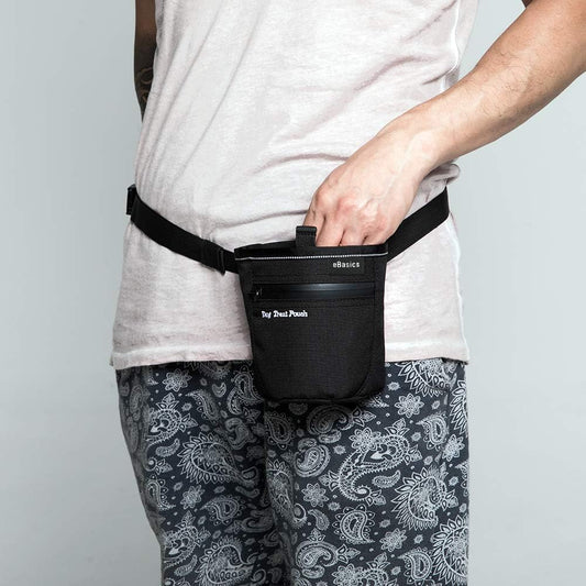 eBasics Dog Treat Pouch for Training Doggie Puppy Snack Reward Pouch Bait Bag Pet Treat Carrier Holder with Clip Waist Belt Magnetic Opening - PuriLite