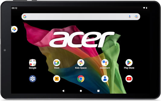 ACER A10-11-K2L0-CA Android 12 OS 10.1IN HD IPS CPU MT8186 UMA VRAM Shared 4GB DDR4 Memory 64GB EMMC MICROSD Camera 5M/5M WRLS LAN 802.11AC BT 4.2