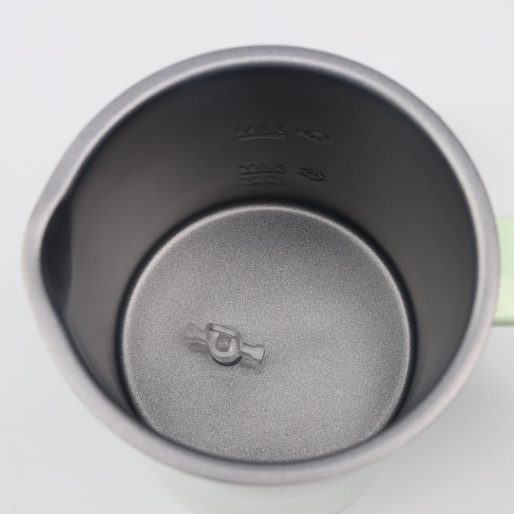 MOPHOM Milk Frother, 4 in 1 Electric Milk Steamer,11.84oz/350ml Automatic Warm and Cold Foam frother for Coffee, Latte, Macchiato, Cappuccino, Hot Chocolate,From the Makers of Mophom 400W,Green