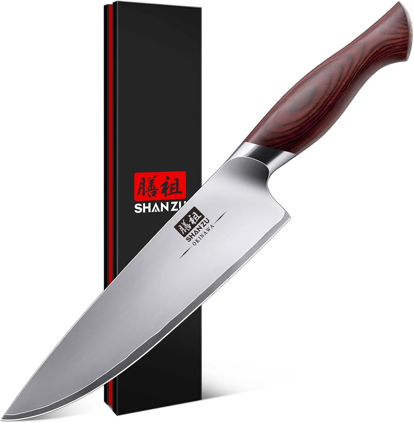 SHAN ZU Fillet Knife 7 inch, Razor Sharp Boning Knife for Meat in 10Cr15Mov Japanese High Carbon Steel Fish Knife, Professional Kitchen with Flexible Blade and Ergonomic Pakkawood Handle
