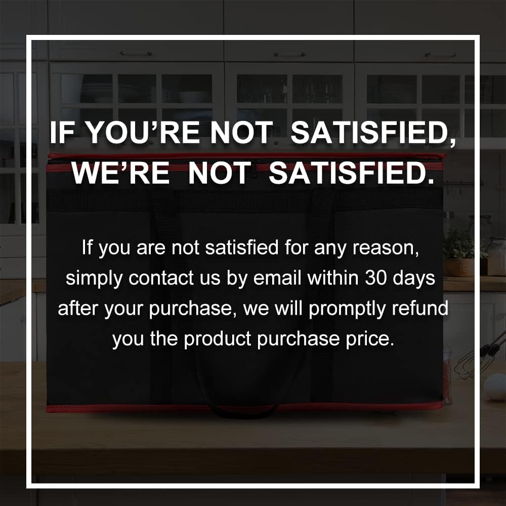 Purilite Select™ Insulated Food Delivery Bag – Extra Large Thermal Carrier for Hot & Cold Food Transport