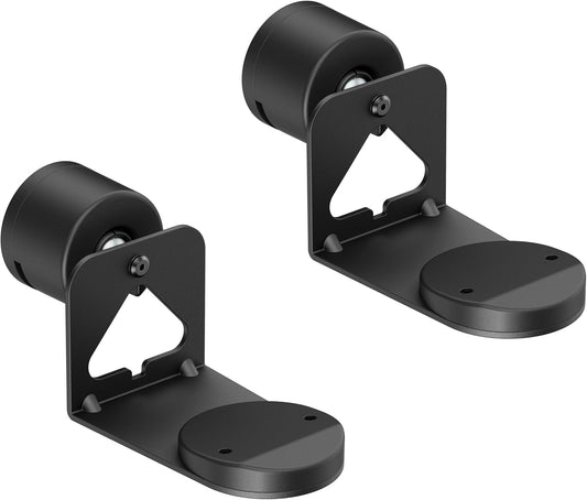 ynVISION.DESIGN Pair of Adjustable Wall Mount Brackets Compatible with SONOS ERA 100 and ERA 300 | Tilts, Swivels and Rotates | Black | 2 Pack
