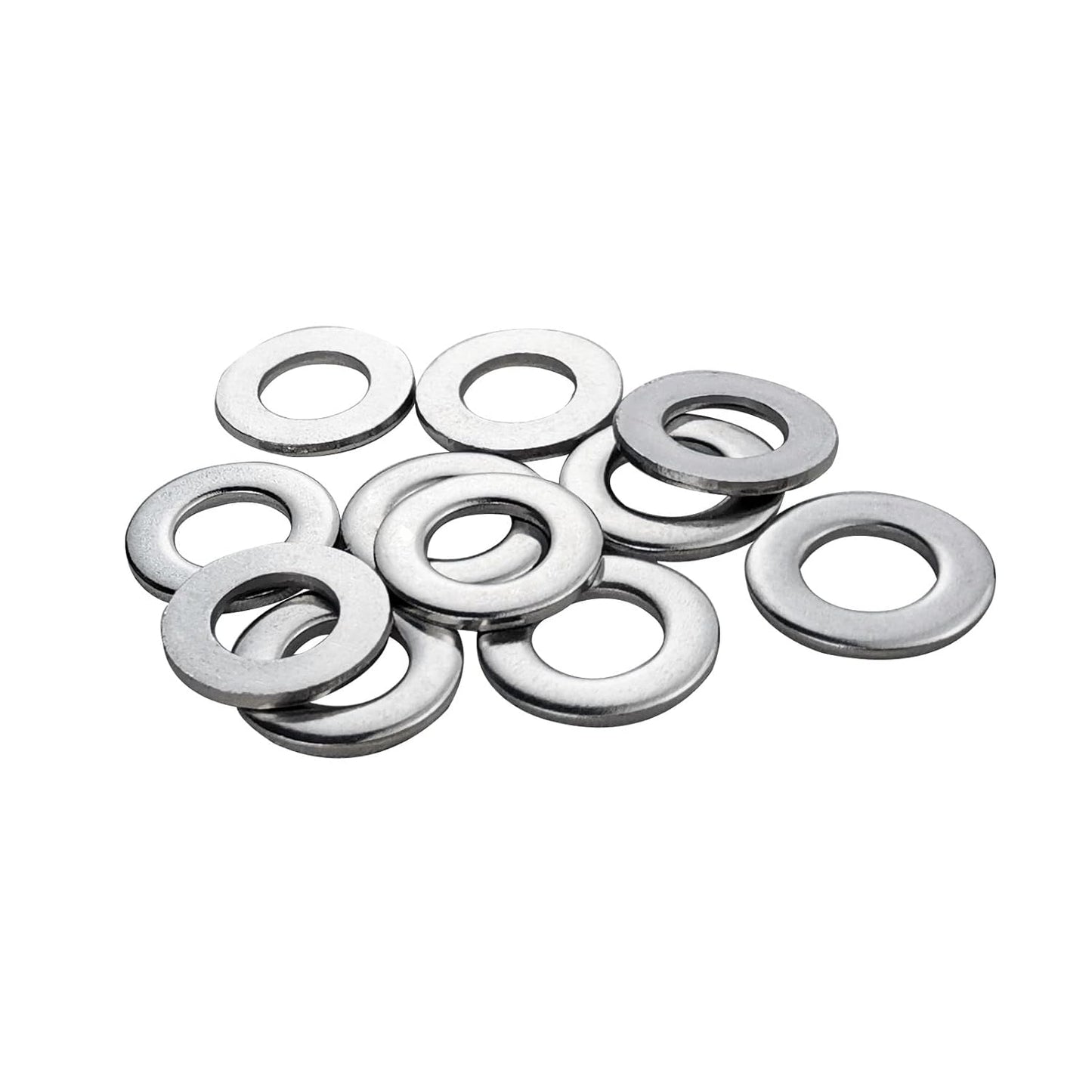 Fajoeda M6 Flat Washers 120Pcs M6 304 Stainless Steel Flat Washer for Bolts Screws, M6 x 12 mm x 1.5 mm