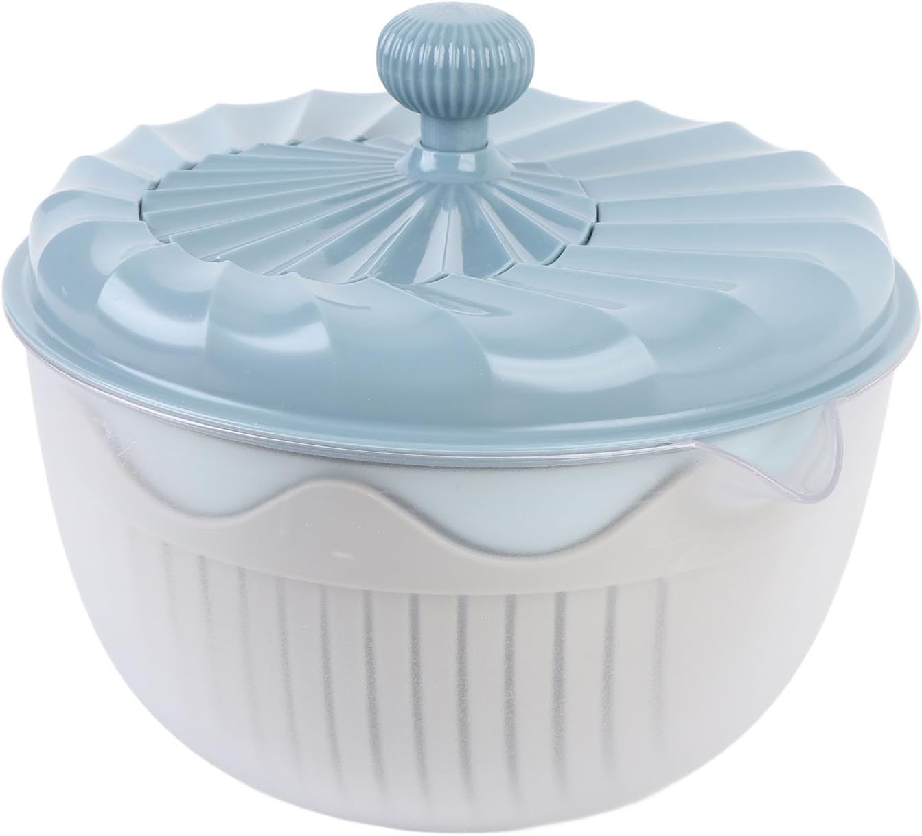 Yosoo Salad Spinner Efficient Multifunctional Vegetable Washer and Salad Chopper for Home Kitchen (Beige)