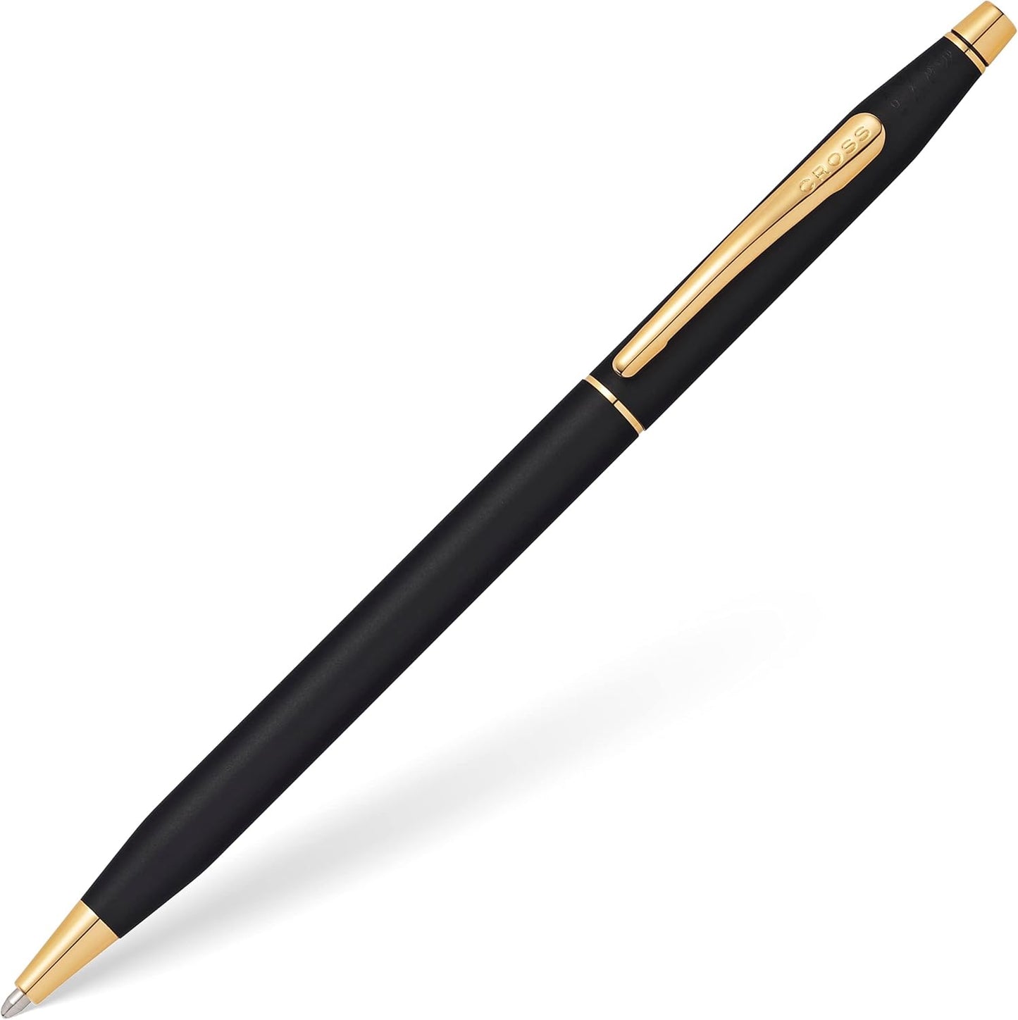 Cross Classic Century Classic Black Ballpoint Pen with 23 Karat Gold Plated Appointments (2502)