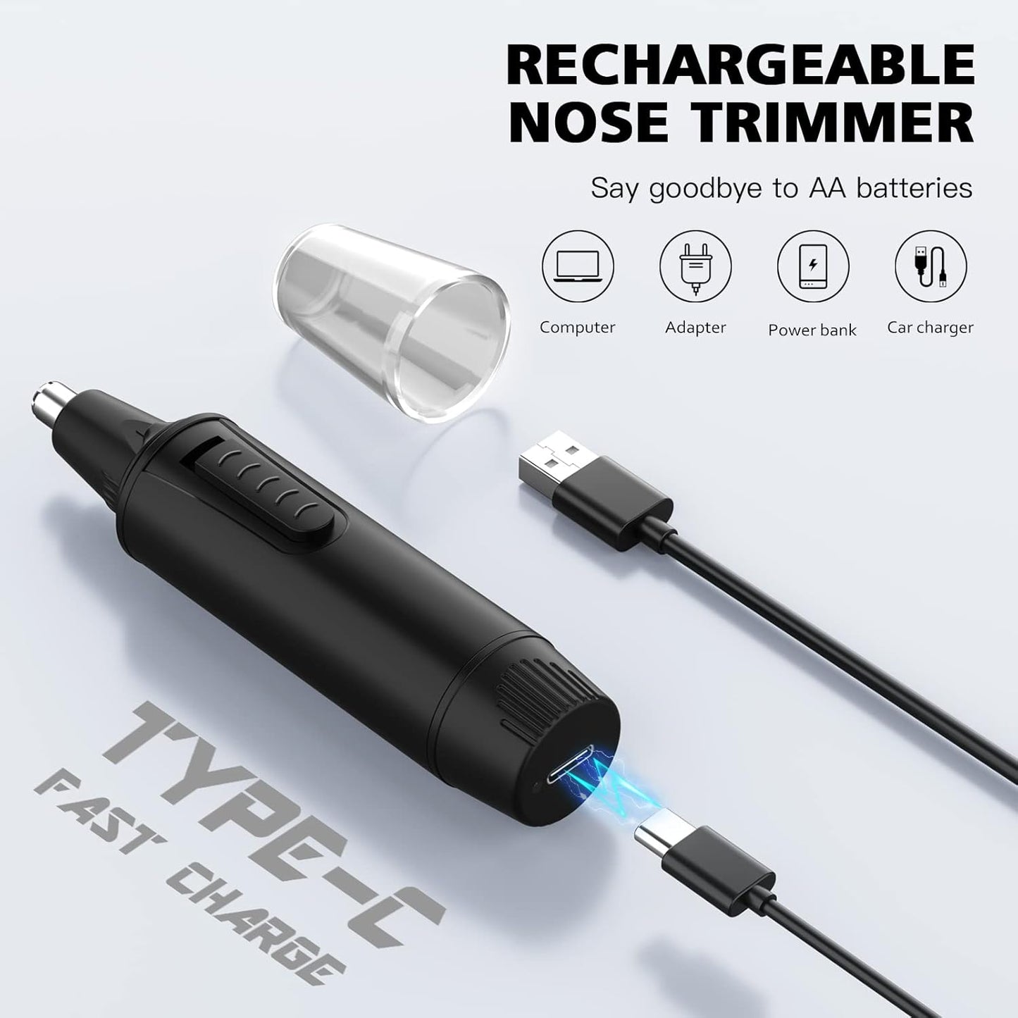 Purilite Select 8-in-1 Rechargeable Nose Hair Trimmer Kit