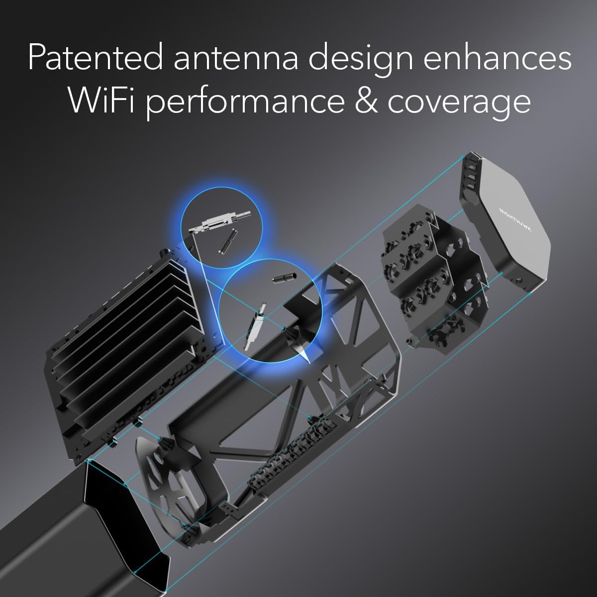 NETGEAR Nighthawk Tri-Band WiFi 7 Router (RS300) - Security Features, BE9300 Wireless Speed (up to 9.3Gbps) - Covers up to 2,500 sq. ft., 100 Devices - 2.5 Gig Internet Port