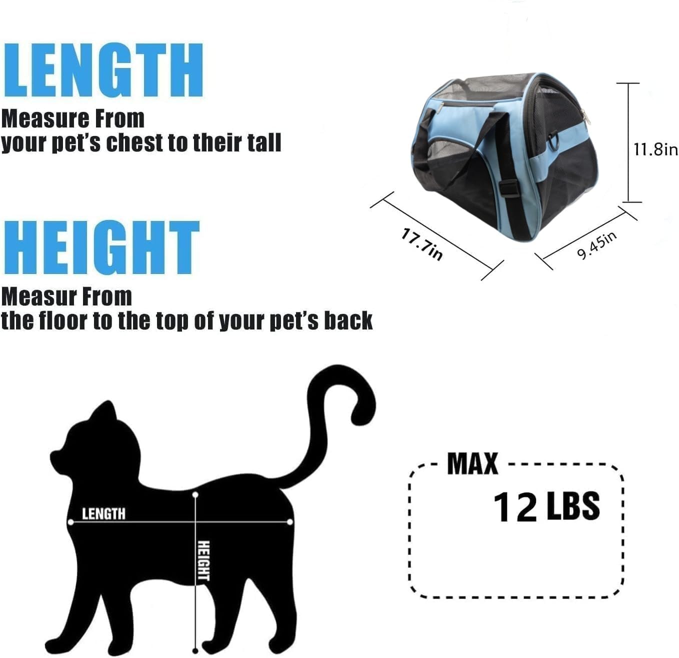 ZaneSun Cat Carrier,Soft-Sided Pet Travel Carrier for Cats,Dogs Puppy Comfort Portable Foldable Pet Bag Airline Approved (Small Rosered)