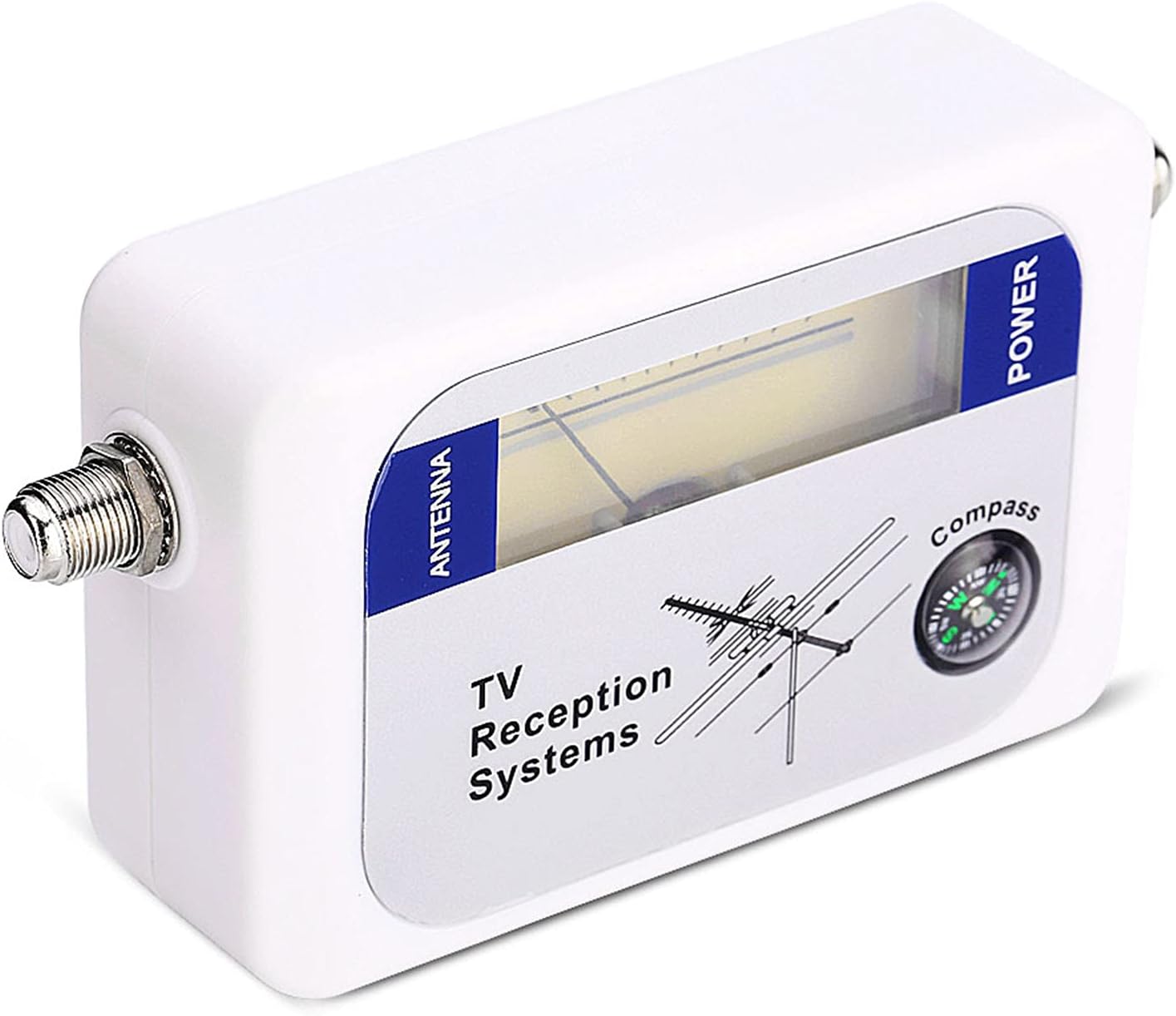 Mini Finder Digital TV Strength Meter Detector Receiver with Backlight. Elegant Exterior, Excellent Sensitivity for Remote Satellite Antennas