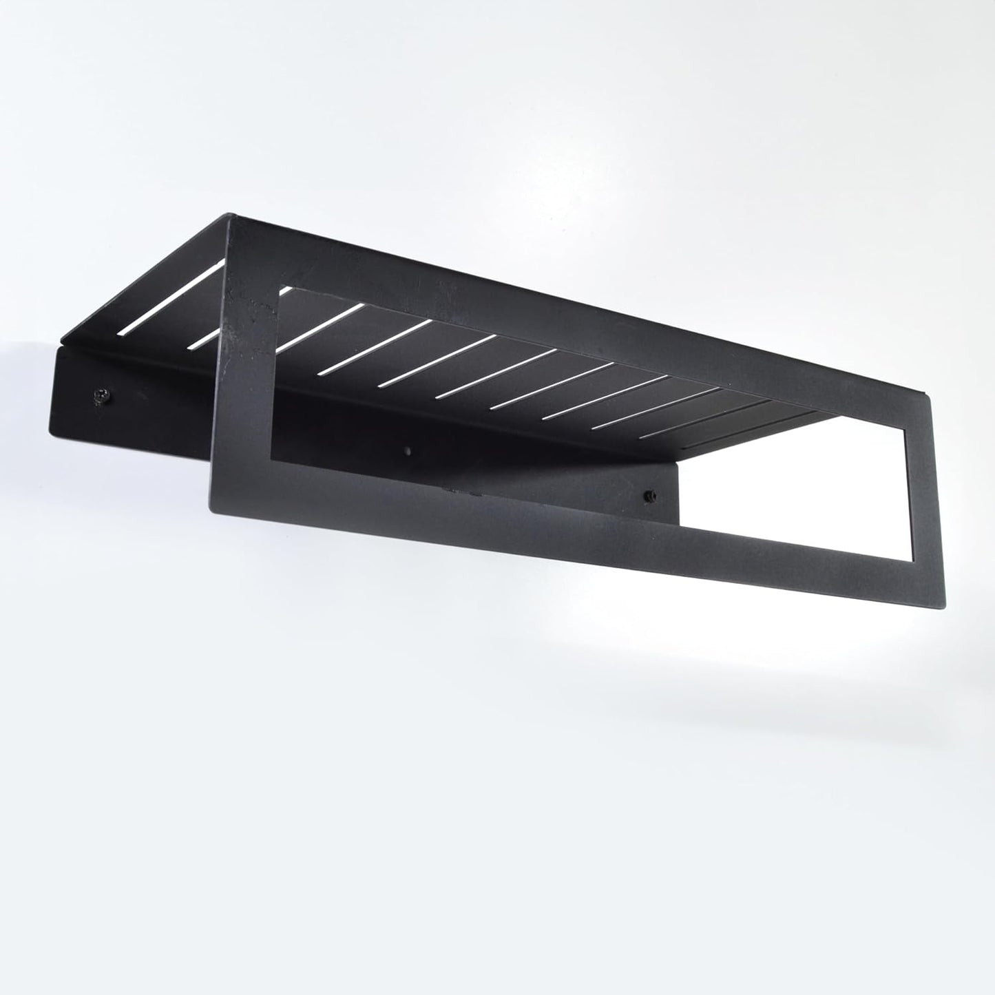 Uyart Home Towel Holder with Shelf Organizer Kitchen and Bathroom Accessories, Black, NG-001