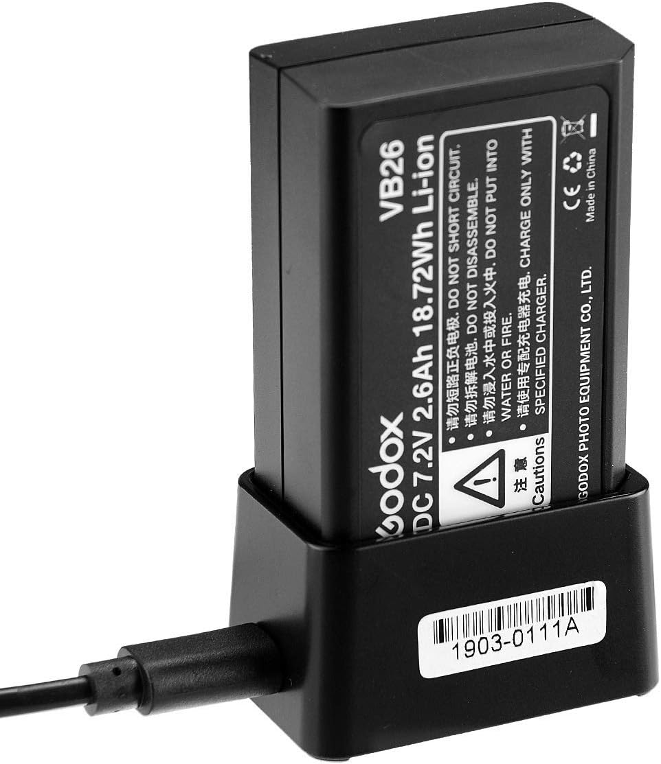 Godox V1-S Li-on TTL On-Camera Round Flash Speedlight Compatible with Sony Mi Hotshoe Cameras