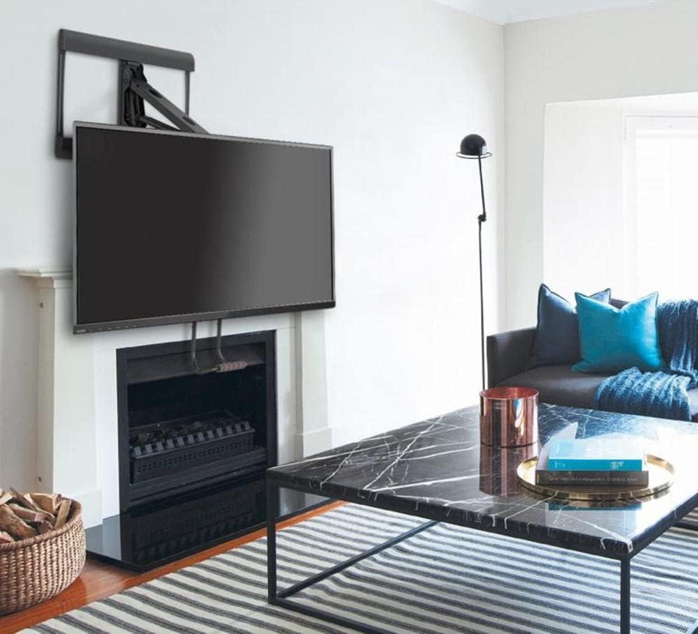 PrimeCables Pull-Down Full-Motion TV Wall Mount for 43-70 Inch TVs Fireplace Above 77Lbs Capacity Swivel/Tilt/Height Adjustment | Fits VESA 200x200-600x400